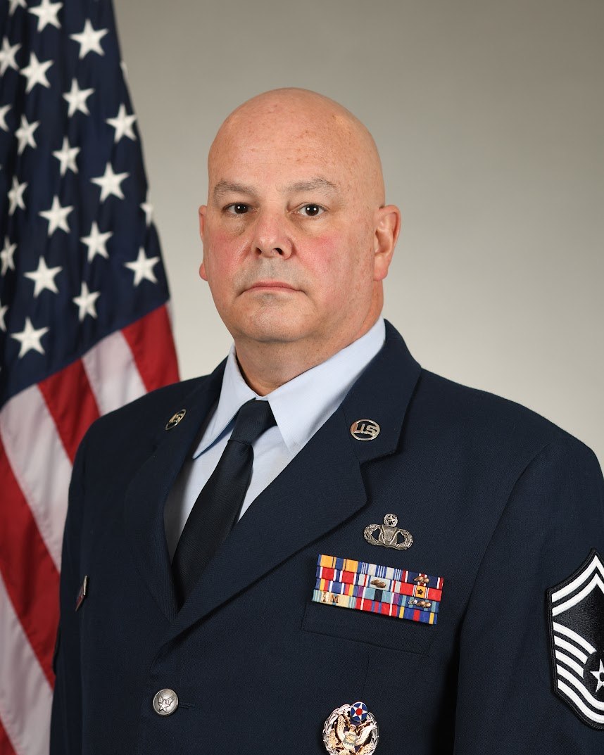 Greg MacDonald in his US Air Force service dress uniform.